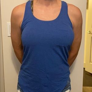 Lulu blue tank top